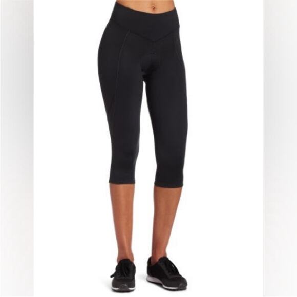 Pearl Izumi Leggings Womens Small Black Sugar Knicker Padded Cycling Crop Pants - Picture 1 of 10